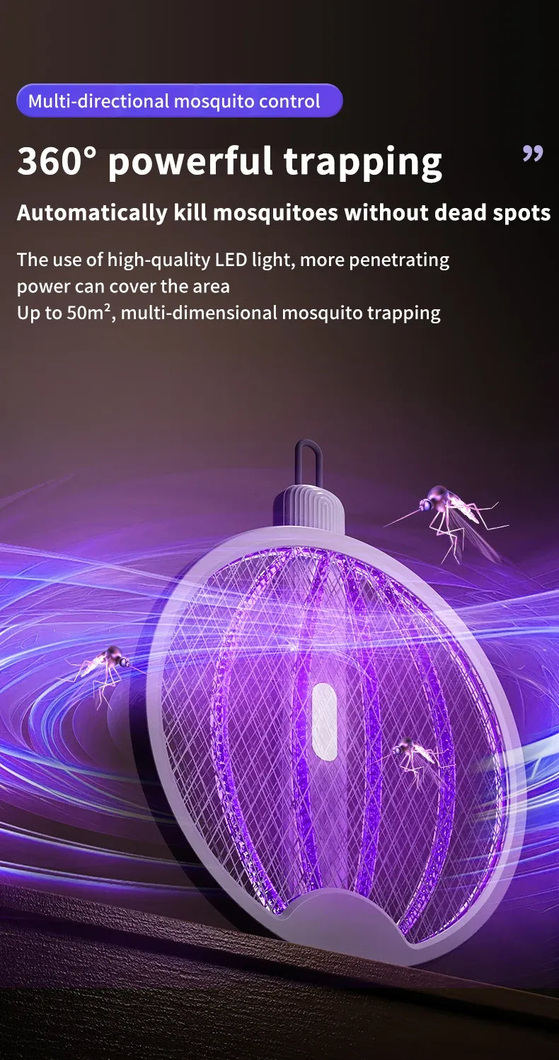 Foldable Electric Mosquito Killer with  Light