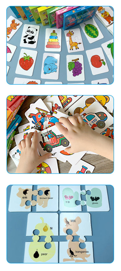Montessori Toddler Card Matching Education Puzzle Toy