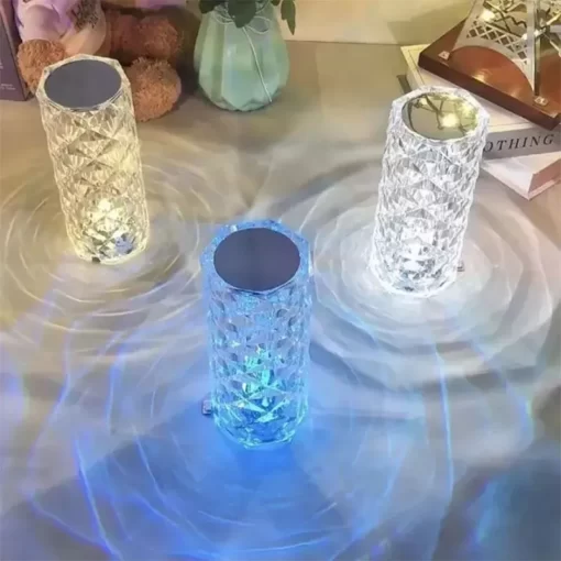 Crystal Lamp, Touch & Remote Control